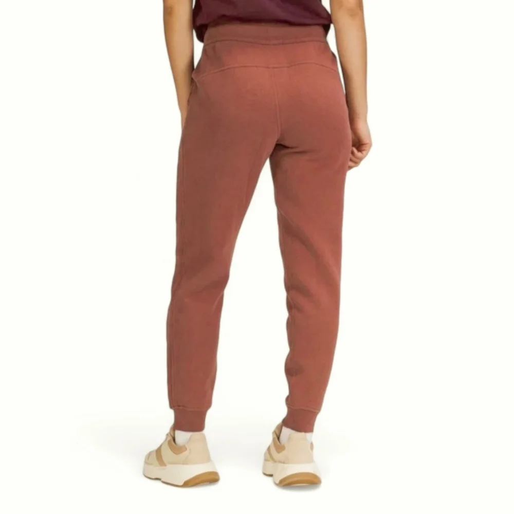 Lululemon Scuba High Rise Fleece Joggers Date Brown Sz 4